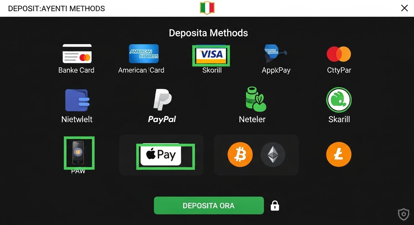 Metodi di deposito disponibili casino deposit